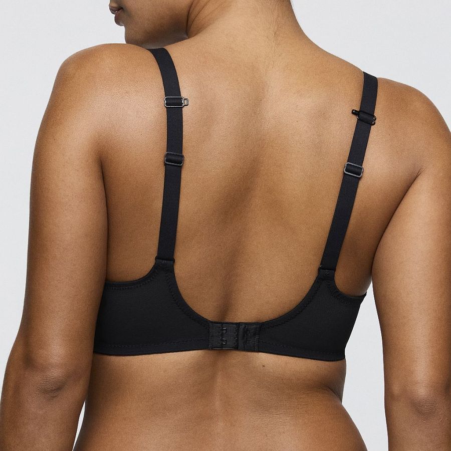 PrimaDonna Twist Sheary half padded wire bra deep plunge B-G cup, color black