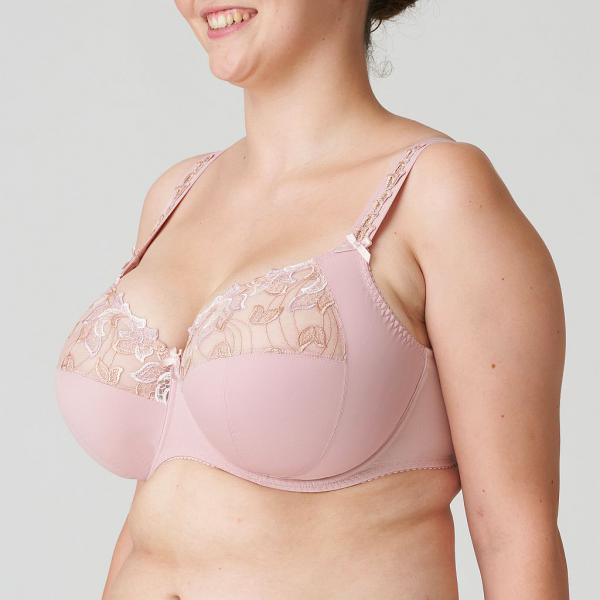 PrimaDonna Deauville full cup wire bra I-K cup, color vintage pink