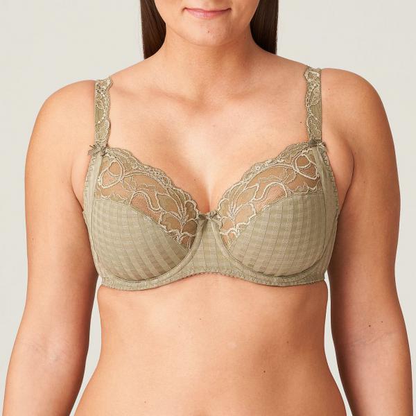 PrimaDonna Madison full cup wire bra B-E cup, color golden olive