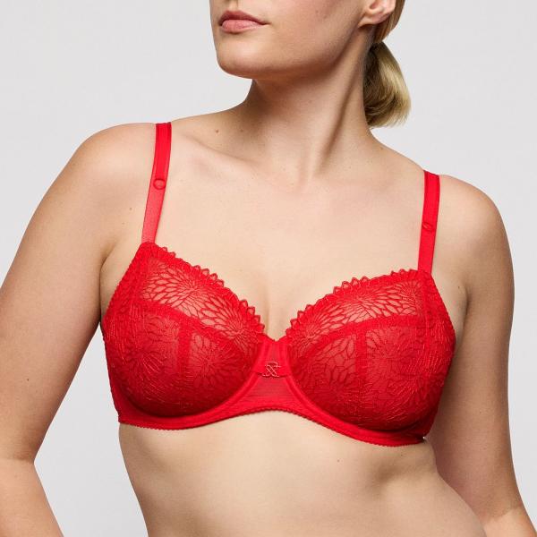 PrimaDonna Sophora full cup wire bra C-E cup, color true red
