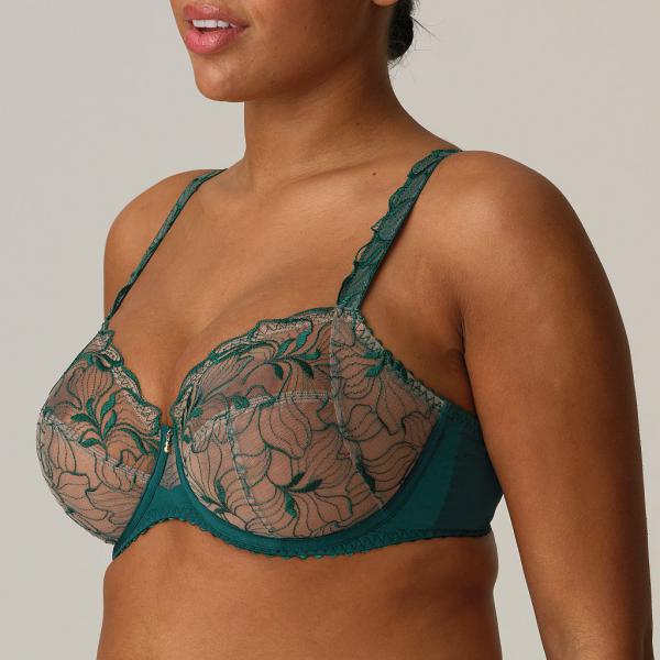 PrimaDonna Springdale full cup wire bra C-H cup, color jasper green