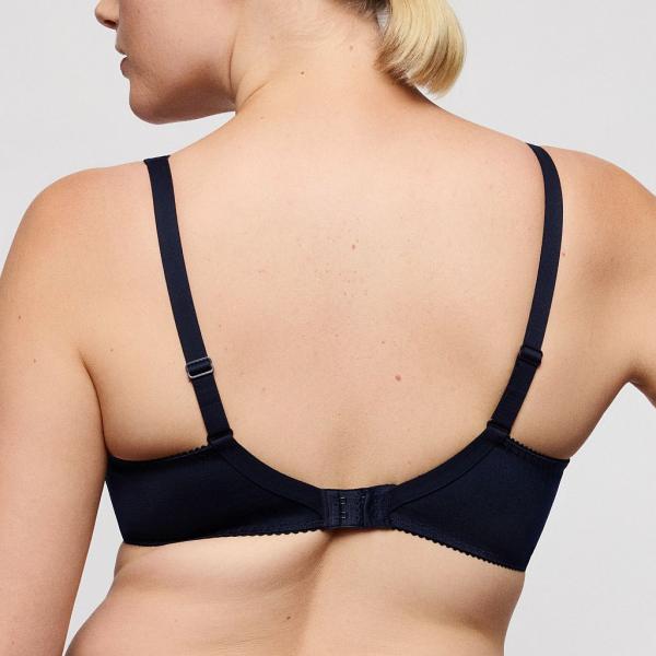 PrimaDonna Salerno half padded wire bra deep plunge C-G cup, color midnight blue