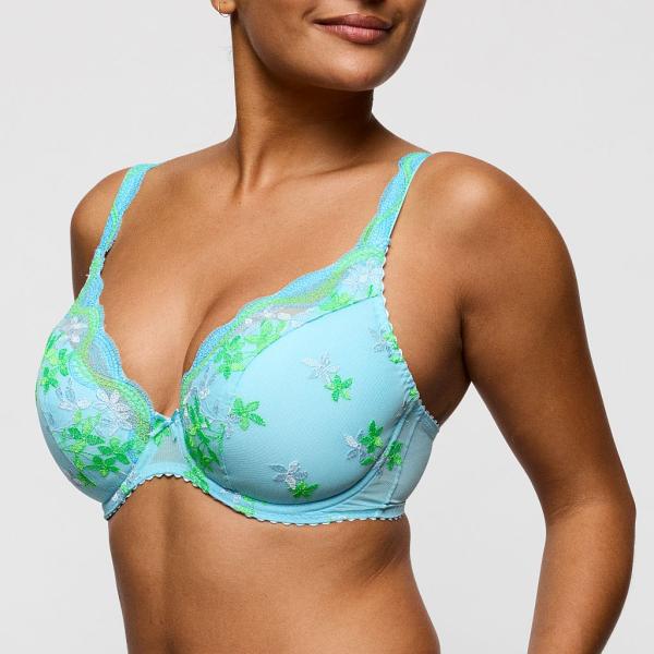 PrimaDonna Cala Luna half padded wire bra deep plunge C-G cup, color ice dream