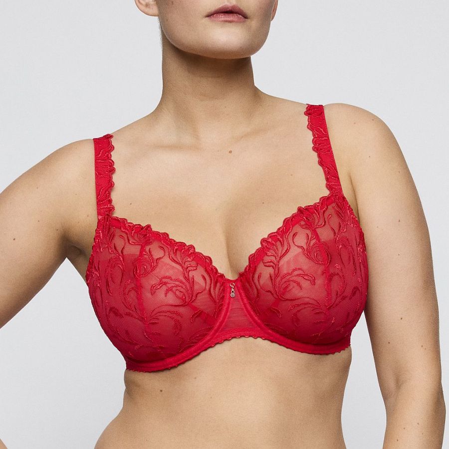PrimaDonna Solisse Balconette Bügel BH vertikale Naht Cup C-G, Farbe true red