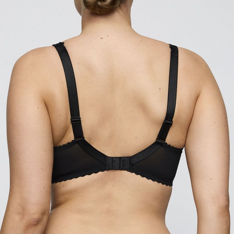 PrimaDonna Solisse balcony wire bra horizontal seam C-G cup, color black