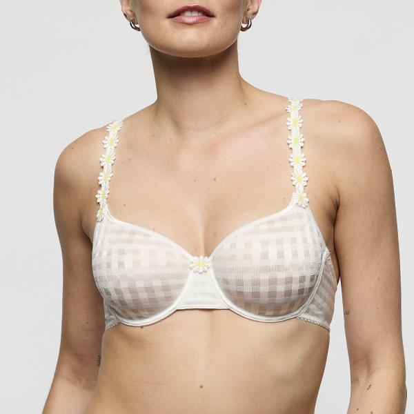 Marie Jo Avero full cup wire bra seamless B-E cup, color ivory petal