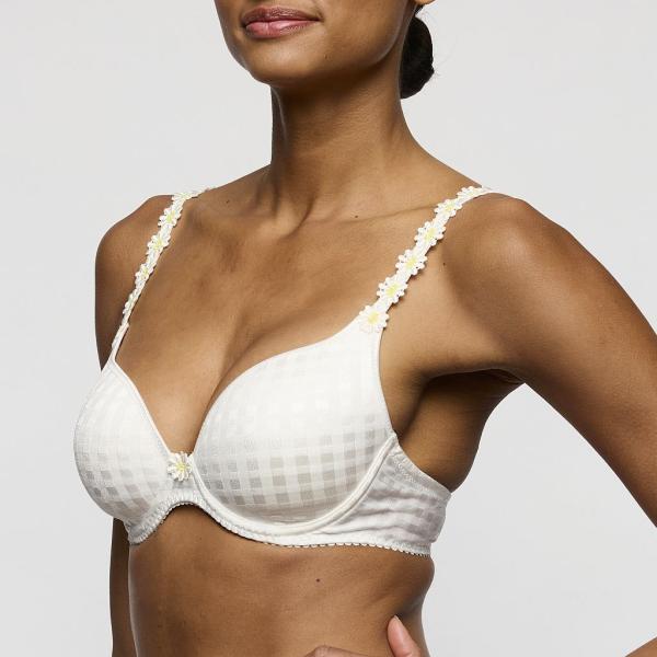 Marie Jo Avero padded wire bra heart shape A-E cup, color ivory petal