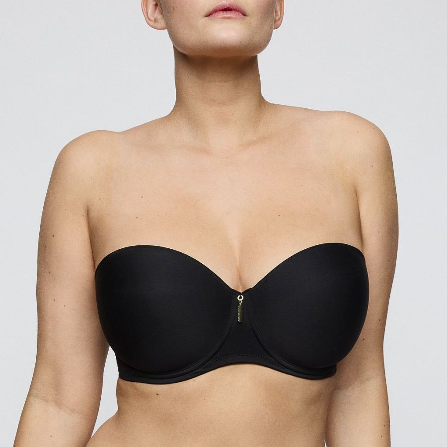 PrimaDonna Twist Twixie padded bra - strapless B-G cup, color black