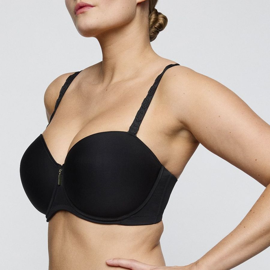 PrimaDonna Twist Twixie padded bra - strapless B-G cup, color black