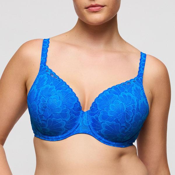 PrimaDonna Twist Mocuto padded bra - heart shape B-G cup, color blu china