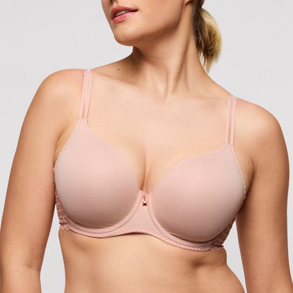 PrimaDonna Twist Twist Side wire bra heart form B-G cup, color powder rose