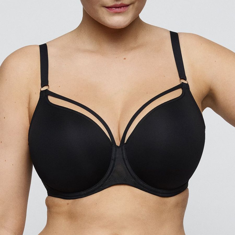 PrimaDonna Twist Sheary padded bra - heart shape B-G cup, color black