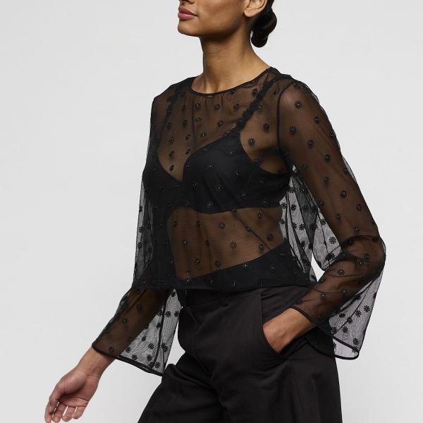 Marie Jo Daisy Top without Cup, color black