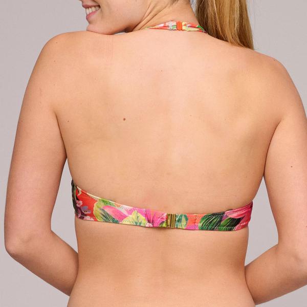 Marie Jo Swim Norma Jeanne Bikini top padded deep plunge, color tropical sunset