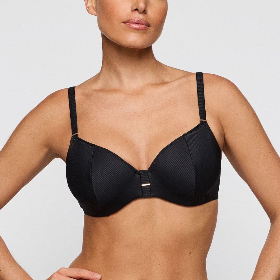 Marie Jo Swim Cassie Bikini top full cup B-E cup, color black
