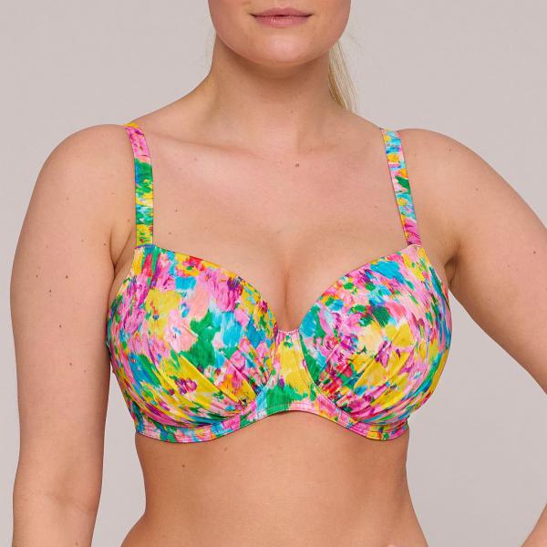 PrimaDonna Swim Ubud Bikini top balcony padded, color sun glow