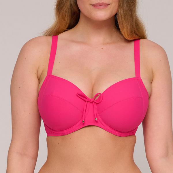 PrimaDonna Swim Aswan Bikini top full cup wire, color dragon fruit