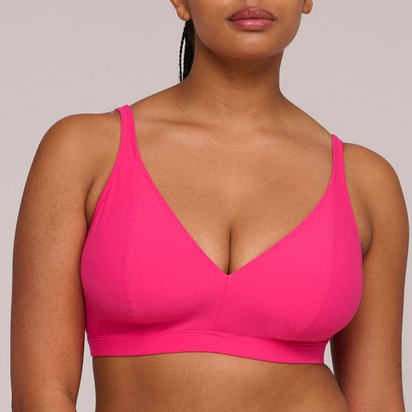 PrimaDonna Swim Aswan triangle bikini top, color dragon fruit