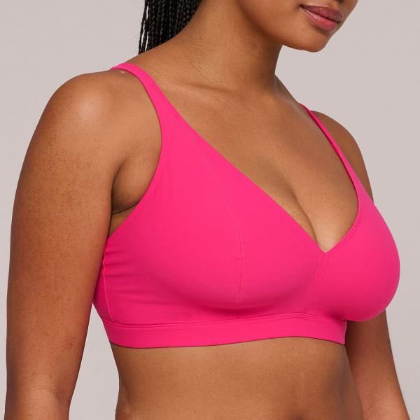 PrimaDonna Swim Aswan triangle bikini top, color dragon fruit