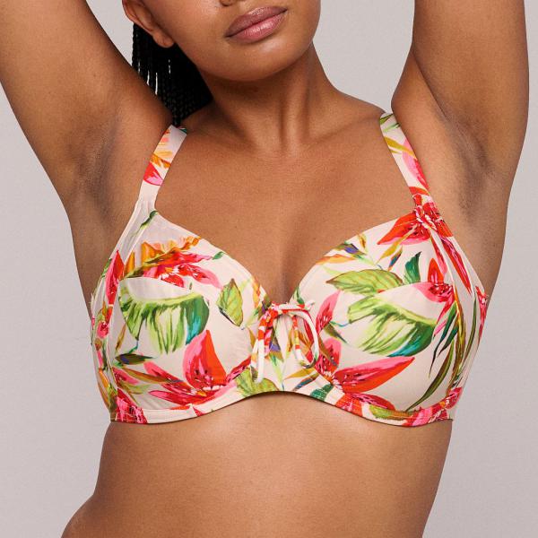 PrimaDonna Swim Tanzania Bikini top full cup wire, color calm tropics