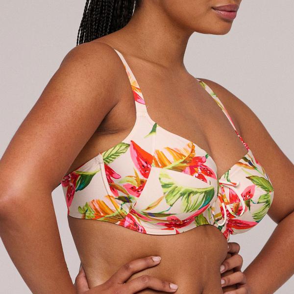 PrimaDonna Swim Tanzania Bikini top full cup wire, color calm tropics