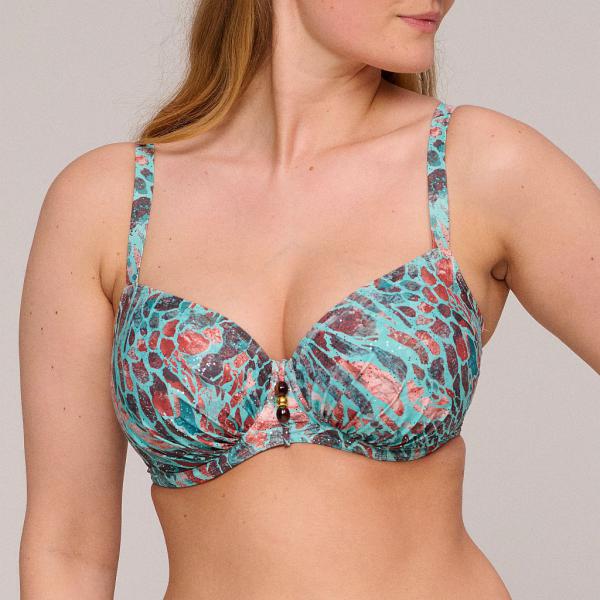 PrimaDonna Swim Riyad Bikini Oberteil Vollschale mit Bügel, Farbe turquoise seas