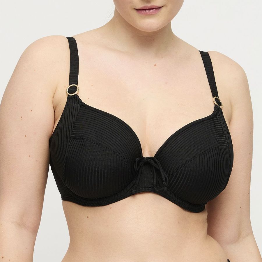 PrimaDonna Swim Delray Bikini top full cup wire B-H cup, color black