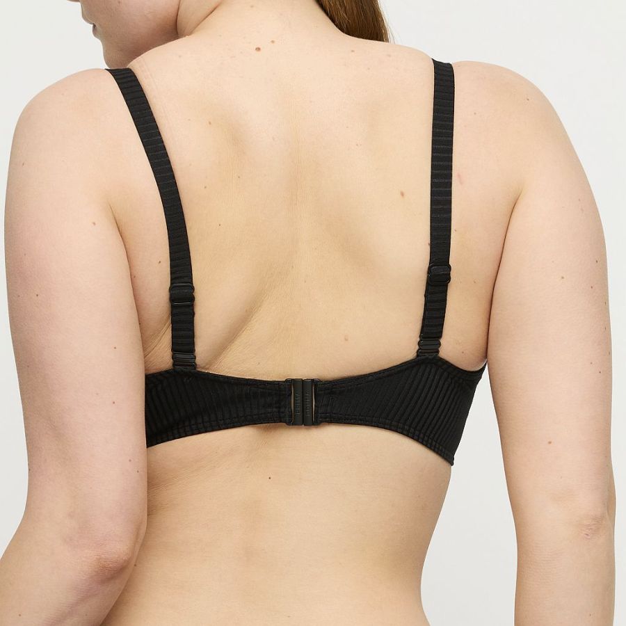 PrimaDonna Swim Delray Bikini top full cup wire B-H cup, color black