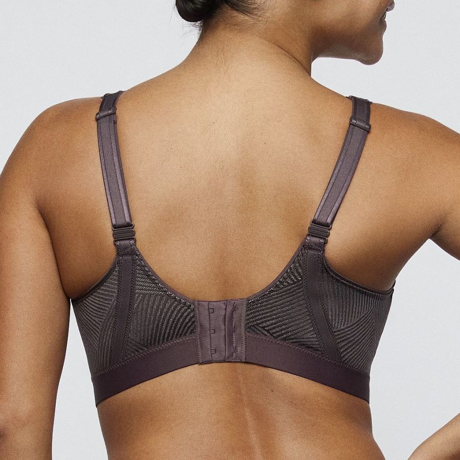 PrimaDonna Sport The Game Sport-BH mit Bügel Cup C-H, Farbe smokey taupe