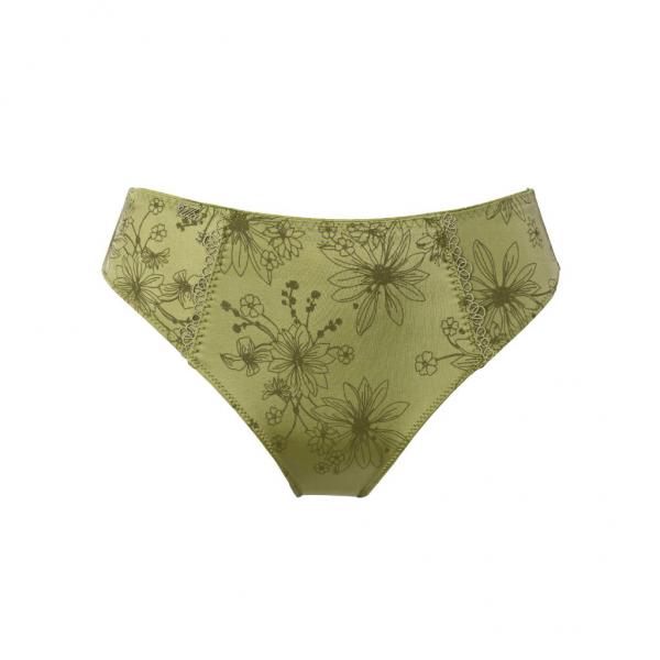 Ulla Lingerie Féminine Slip Viola 36-56, Farbe avocado