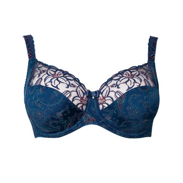 Ulla Lingerie Féminine wired bra Zoe B-G cup, color oriental blue