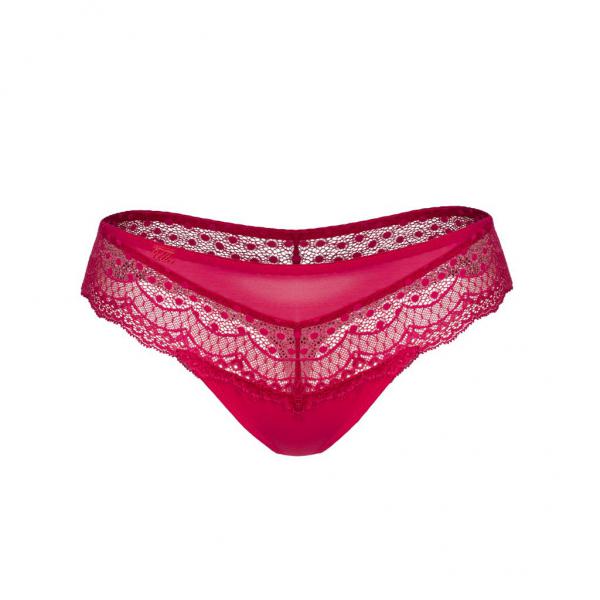 Ulla Lingerie Féminine String Josy 36-46, Farbe kirsch