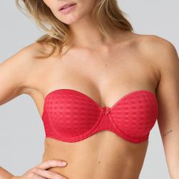 Preview: Marie Jo Avero padded bra - strapless B-E cup, color scarlet