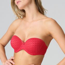 Preview: Marie Jo Avero padded bra - strapless B-E cup, color scarlet