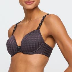Preview: Marie Jo Avero padded bra deep plunge B-E cup, color sweet chocolate