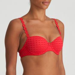 Preview: Marie Jo Avero padded bra - balcony B-F cup, color scarlet