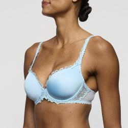 Preview: Marie Jo Jane padded wire bra heart shape A-E cup, color milky blue