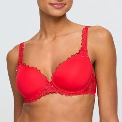 Marie Jo Jane Bügel BH unterlegt Herzform Cup A-E, Farbe true red