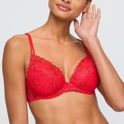 Marie Jo Jane Push Up Bügel BH mit Einlagen Cup A-E, Farbe true red
