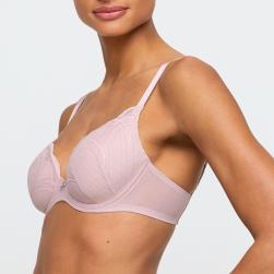 Preview: Marie Jo Cathia padded wire bra heart shape B-F cup, color bois de rose