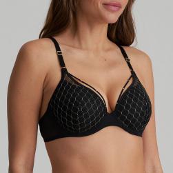 Preview: Marie Jo Colima padded wire bra heart shape A-E cup, color black