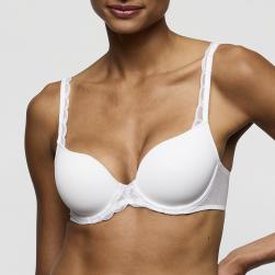 Marie Jo Heleen Bügel BH unterlegt Herzform Cup A-E, Farbe weiss