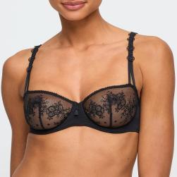 Marie Jo Annaelle Bügel BH Balconette vertikale Naht Cup B-F, Farbe schwarz