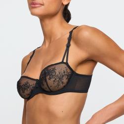 Preview: Marie Jo Annaelle Bügel BH Balconette vertikale Naht Cup B-F, Farbe schwarz
