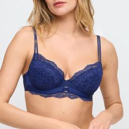 Marie Jo Musea Push Up Bügel BH mit Einlagen Cup A-E, Farbe saphir blau