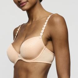 Preview: Marie Jo Tom padded deep plunge bra B-E cup, color peach whisper