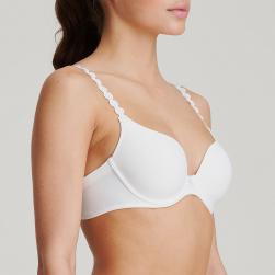 Preview: Marie Jo Tom padded wire bra heart shape A-F cup, color white