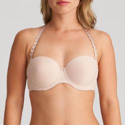 Preview: Marie Jo Tom strapless padded bra A-E cup, color caffe latte