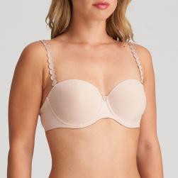 Preview: Marie Jo Tom strapless padded bra A-E cup, color caffe latte