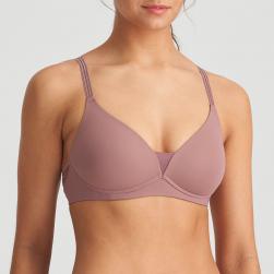 Preview: Marie Jo Louie full cup wireless bra A-E cup, color satin taupe